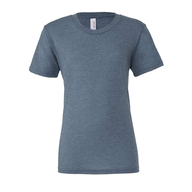 Bella Canvas Unisex Crew Neck Triblend Short Sleeve Tee, XS, Denim Triblend