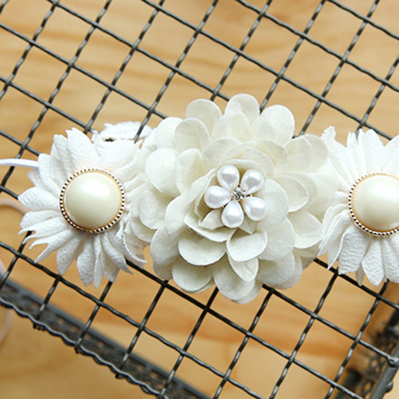 1Pc Wrist Pearl Corsage Bracelet Flowers Bracelet Bridesmaid Wedding Party Decor 