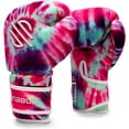 thumbnail image 2 of Sanabul Funk Strike Tie Dye Gel Boxing Kickboxing Training Gloves (Purple Swirl, 16 oz), 2 of 5