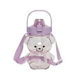 thumbnail image 2 of Cute Bear Shaped Water Bottle with Straw, 1400ml Portable Leakproof Plastic Sports Cup for Outdoor, Travel, and Kids Activities ﻿, 2 of 6