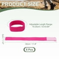 thumbnail image 2 of Uxcell Boot Straps, Boot Elastic Ankle Straps Band Hook and Loop Rose Red 12", 2 of 7