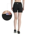 thumbnail image 4 of FEDTOSING Women Athletic Shorts Elastic Running Shorts Quick Dry Gym Black Workout Shorts Liner 4",up to Size 2XL, 4 of 5