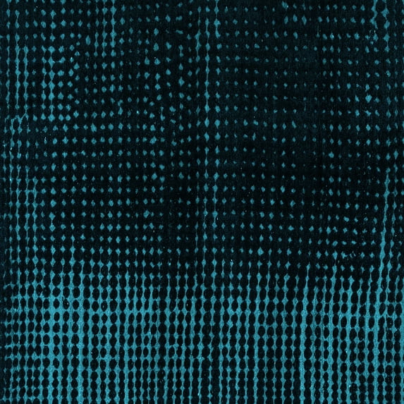 Ahgly Company Indoor Square Abstract Light Blue Modern Area Rugs, 7' Square