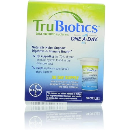 TruBiotics Daily Probiotic Supplement Capsules 30 ea