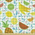 thumbnail image 2 of Exotic Upholstery Fabric by the Yard, Pattern of Organic Colorful Appetizing and Tropical Fruits on a Plain Background, Decorative Fabric for DIY and Home Accents, Multicolor by Ambesonne, 2 of 5
