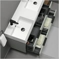 thumbnail image 3 of Nameeks Derin-4818-W-2 Derin 48" Wall Mounted Double Basin Vanity Set - Brown Oak, 3 of 7