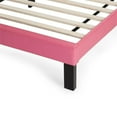 thumbnail image 7 of Pemberly Row Twin Upholstered Bed Frame with Slats in Pink Faux Leather, 7 of 7
