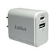 thumbnail image 1 of Cargador Pared USB Dual USB-C y USB-A Quick Charge 3.1A Bla., 1 of 2