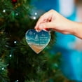 thumbnail image 5 of Hot Selling Items!Mohdy Ocean 2D Acrylic Heart Pendant,2D Acrylic Christmas Ornaments Set & Heart Shaped Hanging Decor Festive Holiday Tree Ornaments for Lovers & Christmas, 5 of 7