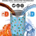 thumbnail image 3 of Christmas 30oz Handheld Travel Tumbler with Handle – Double Wall Stainless Steel Insulated Cup, Flip Straw Lid, Leak-Proof & BPA-Free for Hot and Cold Drinks – Durable Coffee & Juice Mug Black, 3 of 7