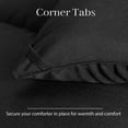 thumbnail image 2 of JUSTLET Luxury Solid Down Alternative Machine Washable Black Comforters, Twin, 2 of 6