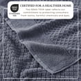 thumbnail image 2 of Great Bay Home Quick Dry Diamond Waffle 4 Piece Bath Towel Set, Chambray Blue, 2 of 7