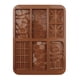 thumbnail image 1 of Molde de silicona para chocolate de Dubái, 6 cavidades, para chocolate profundo, para barra de caramelo gruesa, para rellenar nueces Knafeh, 1 of 8