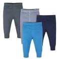 thumbnail image 1 of Onesies Brand Baby - Paquete de 4 Pantalones Mix N Match para recién Nacido hasta 12 m, Paquete Activo Blue Stripe, Recién Nacido, 1 of 6