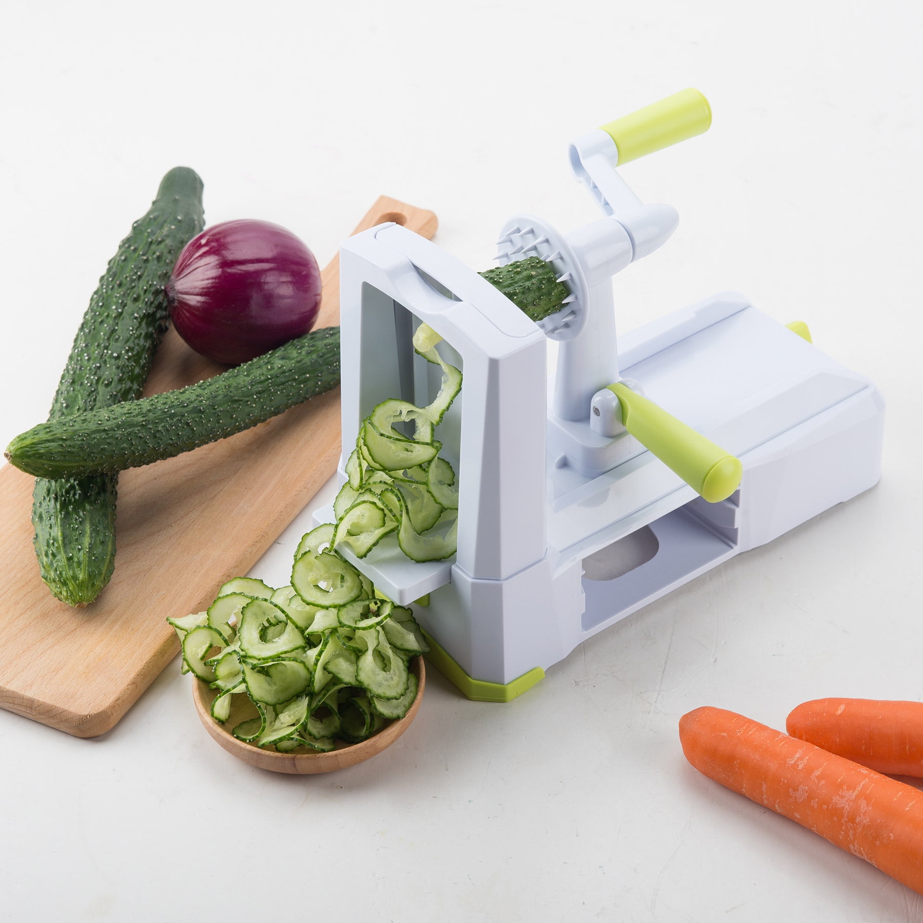 WonderVeg Spiralizer Vegetable Slicer – Tri Blade Spiral Slicer