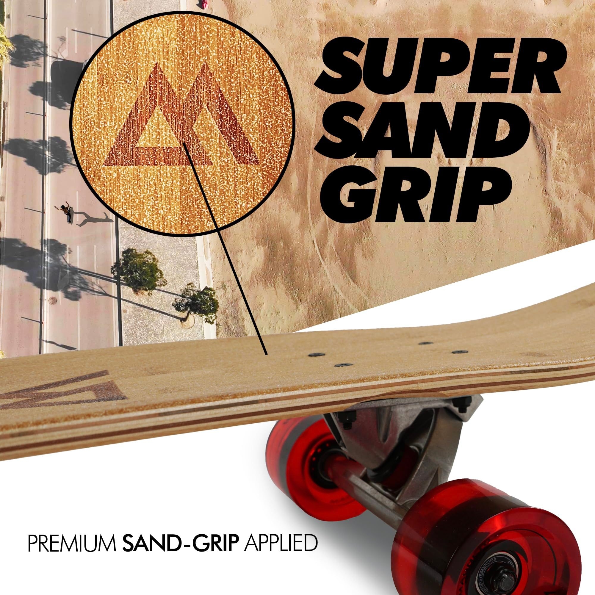 Magneto 44 inch Kicktail Cruiser Longboard Skateboard