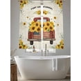thumbnail image 6 of Sunflower Truck Sheer Curtains 72 Inches Long 2 Panels Set, Window Sheer Curtains for Living Room/Bedroom, Summer Botanical Elegant Pastoral Floral Light Filtering Rod Pocket Curtain 52''x72''x2, 6 of 8