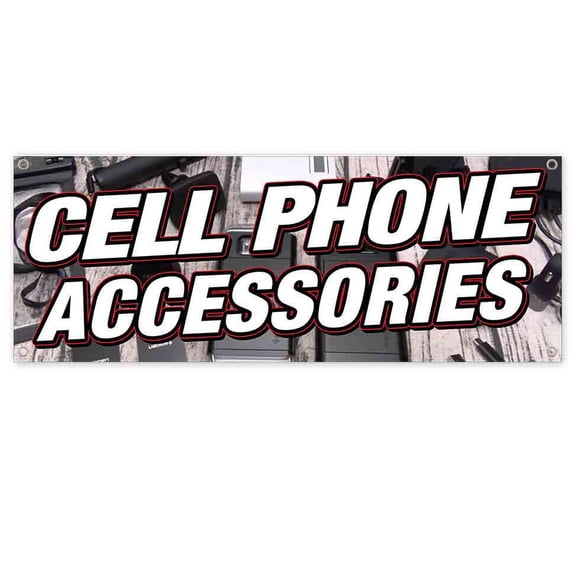 Cell Phone Accessories 13 oz Vinyl Banner With Metal Grommets
