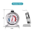 thumbnail image 3 of MesaSe  3 Pack Refrigerator Thermometer Freezer Fridge Room Thermometer Large Dial Thermometer  Stainless Steel Monitoring Thermometer with Hook and Panel Base Hang or Stand for Home Kitc, 3 of 10