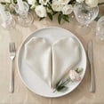 thumbnail image 3 of REGALWOVEN 12 Pack Cloth Napkins, Polyester Washable and Reusable Table Dinner Napkins for Home, Restaurant, Weddings, and Parties Beige 18x18inch, 3 of 6