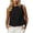 *Black, variant on VBVC Women's Cotton Linen Crop Tank Tops , Ladies' Sleeveless Crew Neck Blouses , Casual Summer Basic Camis For Women,Army Green,S-2XL