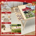 thumbnail image 5 of 1500 Pieces Folding Puzzle Board, Foldable Legs and 4 Drawers,34.2" x 26.2" Wooden Puzzle Table with Cover mat, For Christmas,New Year, 5 of 6