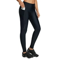 BALEAF Women's Bike Pants 4D Padded Cycling Tights High Waisted Bicycle Clothes Pockets Biking Apparel UPF 50  Black L