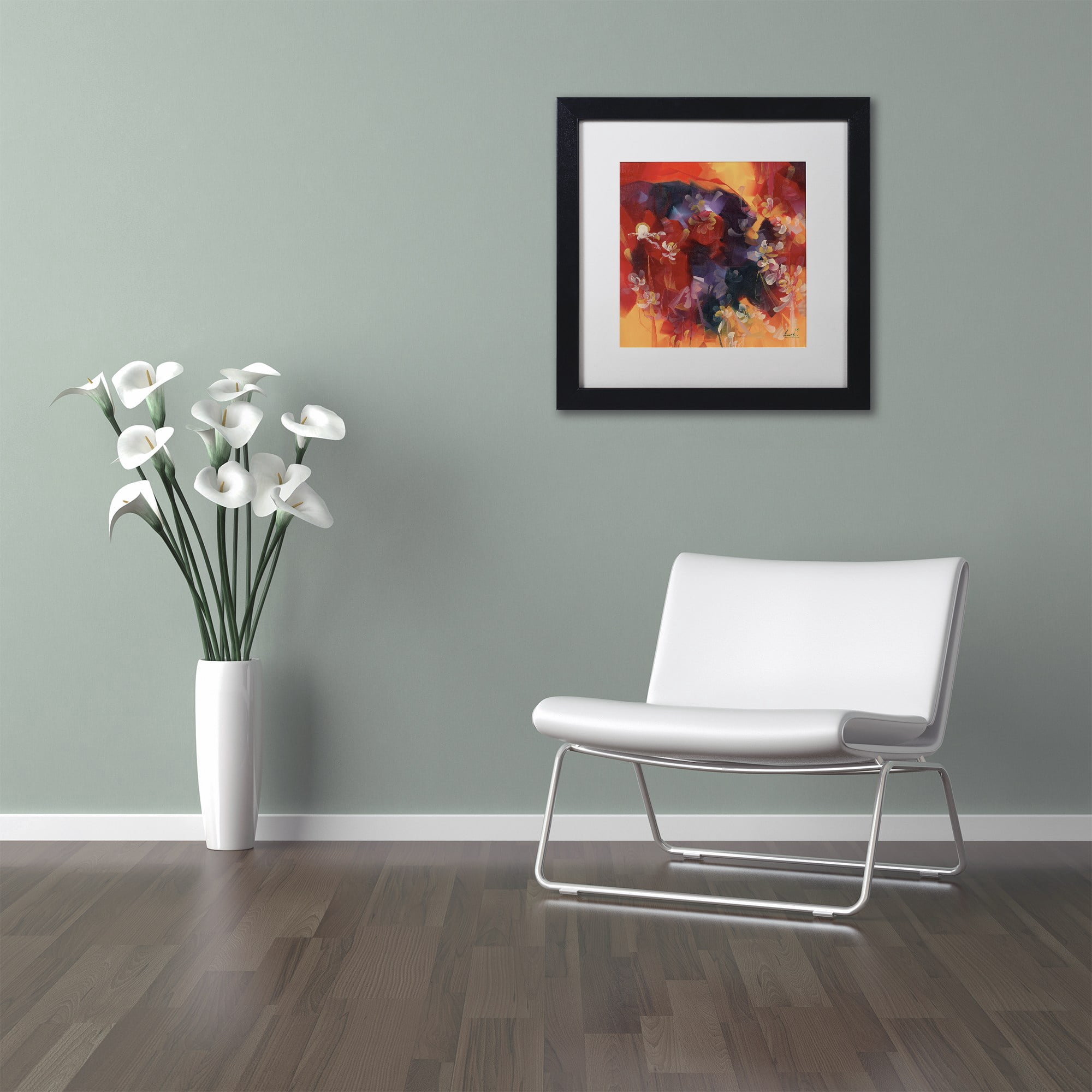 Trademark Fine Art "Hot Nights" Canvas Art by Masters Fine Art, White Matte, Black Frame
