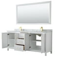 thumbnail image 4 of Wyndham Collection Wcv252580dunsm70 Daria 80" Free Standing Double Vanity Set - Dark Blue, 4 of 7