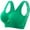 Green, variant on Krdevn Womens Sports Bra Seamless Wirefree Breathable Yoga Bra Comfort Sleep Bra Workout Running,L