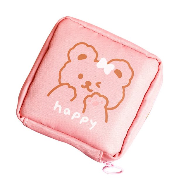Bolsa de almacenamiento de compresas sanitarias para niñas, tampones impermeables, compresas sanitarias, bolsas de cosméticos, organizador de maquillaje para damas