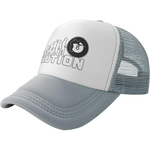 Evolution Billiards Hat Mesh Cap for Men Women, Adjustable Trucker Hat Baseball Cap