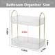 thumbnail image 5 of Organizador de mostrador de baño Shuang Qing de 2 niveles, plástico transparente, 5 of 6