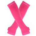 thumbnail image 4 of XMMSWDLA Winter Fingerless Gloves Long Thermal Knitted Mittens Stretchy Arm Warmers Half Finger Gloves For Men Women Driving Gloves Women Hot Pink, 4 of 5