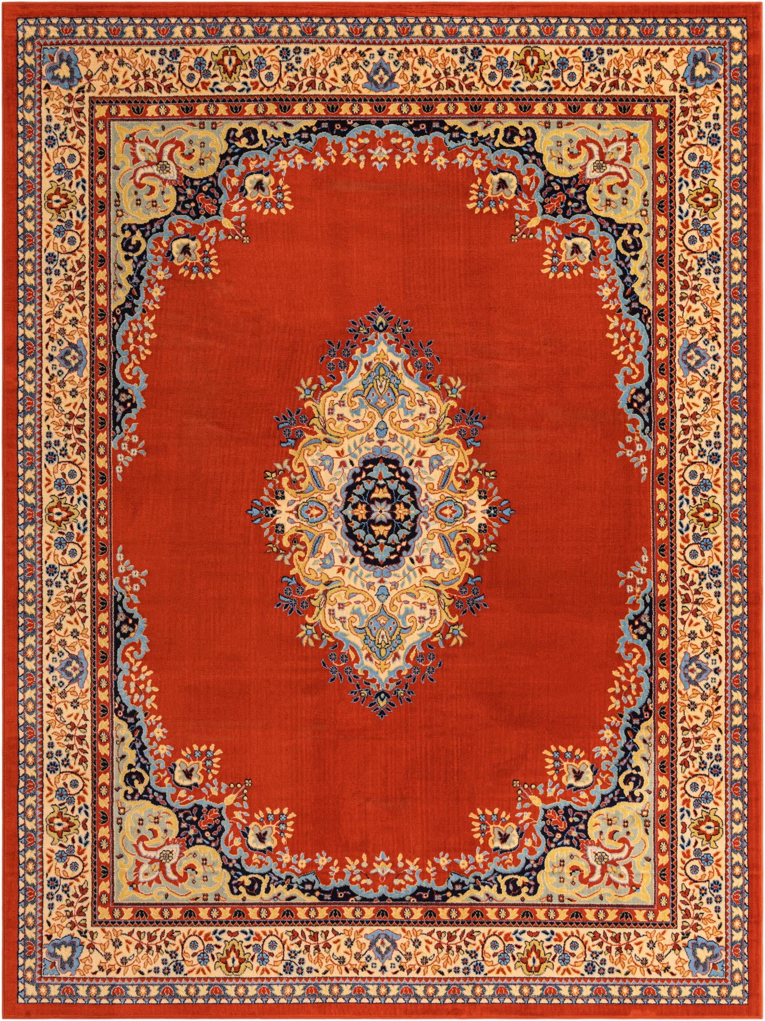 Amaya Collection Rug 10' x 13' Terracotta Medium Rug Perfect
