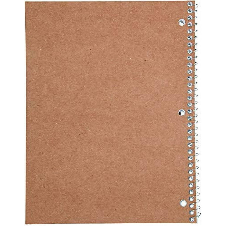 Mead Spiral Notebooks, 6 Pack, 1 Subject, College Ruled Paper, 7-1/2 x  10-1/2, 70 Sheets per Notebook, Color Will Vary (73065)