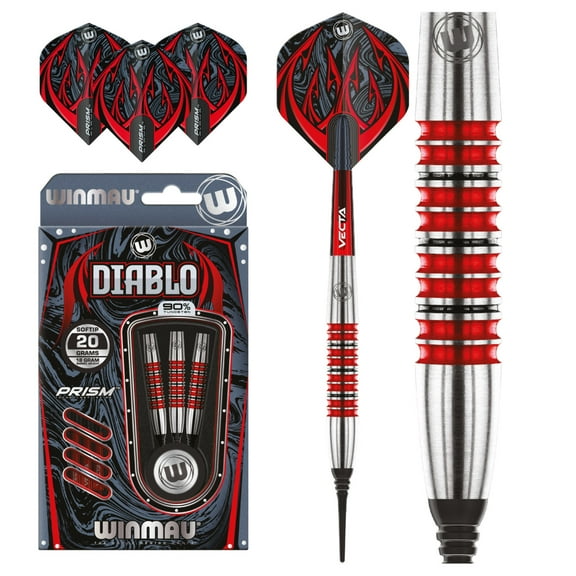 Winmau Diablo (Torpedo) Soft Tip Darts - 20g