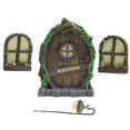 thumbnail image 3 of Kit de puerta de elfo, decoraciones de árboles de hadas en miniatura para hadas de jardín y puertas de elfo, 3 of 5