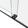 thumbnail image 5 of JimsMaison 56-60" W x 70" H Double Sliding Semi-Frameless Shower Door with 5/16'' (8mm) Tempered Glass, Matte Black, 5 of 12