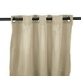 thumbnail image 4 of Jordan Manufacturing 54" x 84" Natural Solid Grommet Semi-sheer Outdoor Curtain Panel (2 Pack), 4 of 8