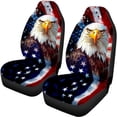 thumbnail image 5 of Pzuqiu Car Seat Covers Full Set Breathable Polyester, Compatible with Vans Seats SUV Seats, for Cars Truck, The American Flag and Eagle Design, 5 of 10
