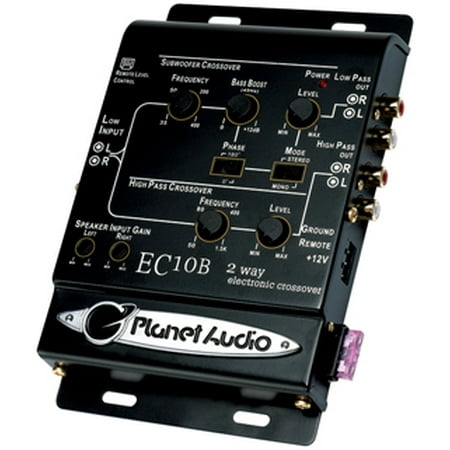 2 Way Crossover - Planet Audio EC10B 2-Way Electronic Crossover