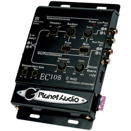 Planet Audio EC10B 2-Way Electronic Crossover (Best Audio Crossover Brand)