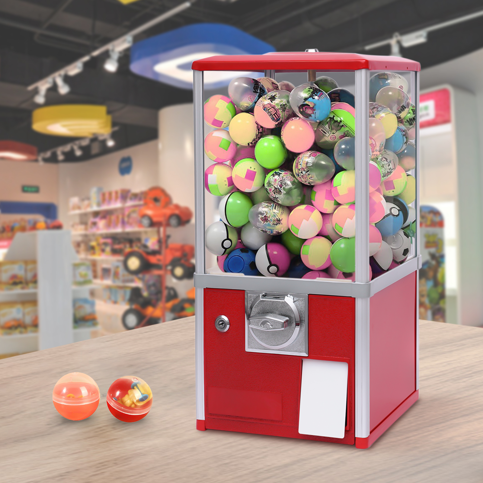 Miumaeov Vending Machine, Candy Gumball Machine, Huge Load Capacity Gumball Bank, Candy Vending Machine for Gadgets, Perfect for Game Stores and Retail Stores