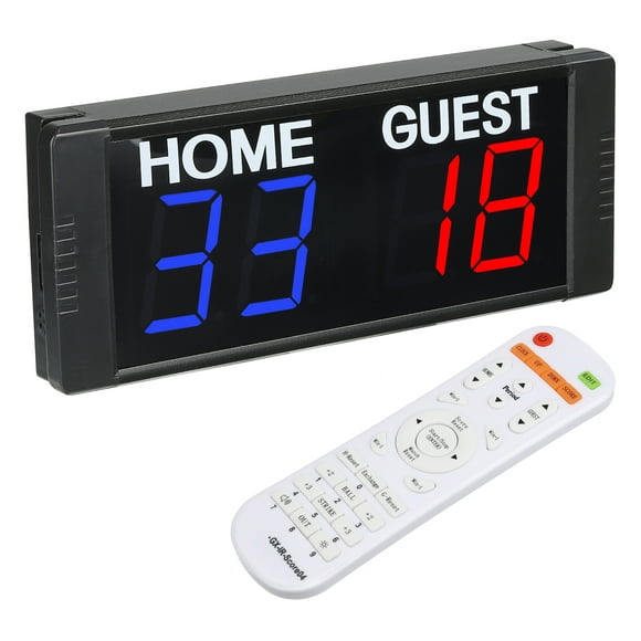 Score Keeper Portable Tabletop Electronic Scoreboard with Remote Digital Scoreboard for Basketball Sports Indoor Games