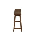 thumbnail image 4 of Boraam Sonoma Backless Wood Dining Bench - Chestnut Wire-Brush Finish, 4 of 9