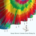 thumbnail image 6 of Rainbow Tie Dye Spiral Shower Curtain 72"x84" ,Bathroom Decorative Shower Curtains Set with 12 Hooks,Modern Waterproof Washable Shower Curtain, 6 of 6
