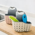 thumbnail image 5 of 2 PCS Soap Sponge Drainer Basket, Sink, Hanging Storage Rack, Green, Pink, 5 of 5