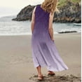 thumbnail image 3 of WILLBEST Vestidos Casuales para Mujer Fiesta Vestido Largo Informal sin Mangas de Lino Degradado con Bolsillos y Cuello Redondo Mediana​​, 3 of 3