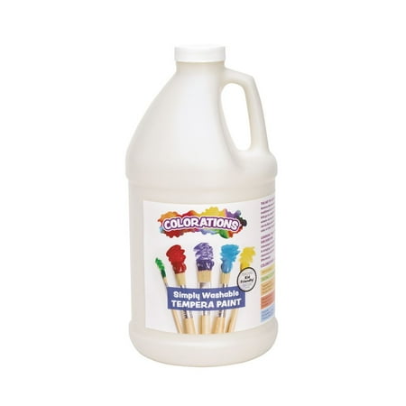 UPC: 0191487033923 | Colorations 1/2 Gallon White Simply Washable Tempera Paint (Item # HGWSTWH)
